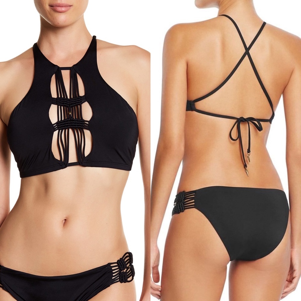 NWT Dolce Vita 🖤 Macrame Bikini (top M, bottom L)